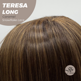 [PRE-ORDER] JBEXTENSION 22 Inches Long Caramel Pre-Cut Snowflake Lace Frontlace Glueless Wig TERESA LONG CARAMEL【PERMATEASE】【BENDY EAR TABS】