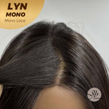 [PRE-ORDER] JBEXTENSION LYN MONO Partial Monofilament Wig 17 Inches Natural Black Partial Mono Lace Glueless Wig Lyn Mono