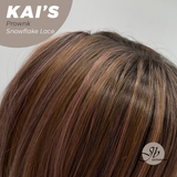 [PRE-ORDER] JBEXTENSION 18 Inches Brown with Pink Highlight Pre-Cut Snowflake Lace Frontlace Glueless Wig KAI'S PROWNK【PERMATEASE】