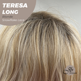 JBEXTENSION 22 Inches Long Blonde Pre-Cut Snowflake Lace Frontlace Glueless Wig TERESA LONG BLONDE【PERMATEASE】【BENDY EAR TABS】