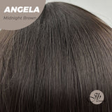 JBEXTENSION 28 Inches Nature Straight Midnight Brown( Black/Brown) Wig ANGELA MIDNIGHT BROWN ( Black/Brown)