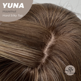 JBEXTENSION 12 Inches Scalpiana Hazelnut 3.5X4 Hard Silky Top Natural Scalp Effect Women Wig With Bangs YUNA HAZELNUT