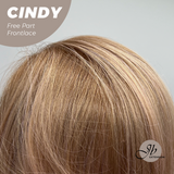JBEXTENSION 20 Inches Strawberry Blonde Curly Pre-Cut 9X6 U Lace Free Part Frontlace Glueless Wig CINDY