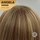 HOT OF SEASON -JBEXTENSION ANGELA MONO Monofilament Handmade Wig 6X5 Full Monofilament Hand Tied Top Wig 16 Inches Crème Caramel Mono Lace Wig With Anti-slip Silicone Strips Glueless Wig ANGELA MONO