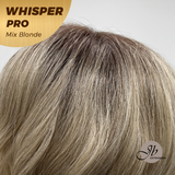 JBEXTENSION 14inch|18inch Clip-In Snowflake Lace Wave Hair Topper Monofilament with Anti-slip Silicone Strips – Crown & Hairline Coverage WHISPER PRO