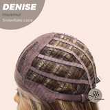 JBEXTENSION 24 Inches Hazelnut Wave Pre-Cut Snowflake Lace Frontlace Glueless Wig DENISE HAZELNUT【PERMATEASE】