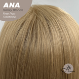 JBEXTENSION 28 Inches Honey Blonde Straight 13X6 Free Part Frontlace Glueless Wig ANA HONEY BLONDE