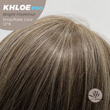 JBEXTENSION 12 Inches Bob Cut Bright Hazelnut Pre-Cut 13X6 Free Part Snowflake Lace Frontlace Glueless Wig KHLOE PRO - BRIGHT HAZELNUT【BENDY EAR TABS】