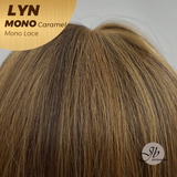 [PRE-ORDER] JBEXTENSION LYN MONO Partial Monofilament Wig 17 Inches Caramel Partial Mono Lace Glueless Wig LYN MONO CARAMEL