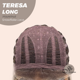JBEXTENSION 22 Inches Long Hazelnut Pre-Cut Snowflake Lace Frontlace Glueless Wig TERESA LONG HAZELNUT【PERMATEASE】【BENDY EAR TABS】