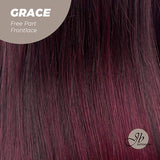 JBEXTENSION 30 Inches Dark Red Extra Long Straight Lace Front Wig.Pre Plucked 6*14 HD Transparent Lace Frontal Wig GRACE