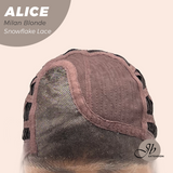 [PRE-ORDER] JBEXTENSION 12 Inches Milan Blonde Pre-Cut Side Part Snowflake Lace Frontlace Glueless Wig ALICE MILAN BLONDE【BENDY EAR TABS】