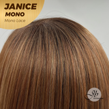 [PRE-ORDER] HOT OF SEASON -  JANICE MONO Full Monofilament Wig 20 Inches Copper Mono Lace Wig With Anti-slip Silicone Strips Glueless Wig JANICE MONO