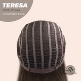 [PRE-ORDER] JBEXTENSION 18 Inches Dark Brown Pre-Cut Snowflake Lace Frontlace Glueless Wig TERESA