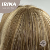 [PRE-ORDER] JBEXTENSION 28 Inches Brown With Blonde Highlight Wave 3.5X4 Hard Silky Top Natural Scalp Effect Wig IRINA