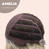 JBEXTENSION 13 Inches Deep Curly Blonde Pre-Cut Snowflake Lace Frontlace Glueless Wig AMELIA【PERMATEASE】