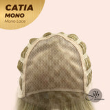 JBEXTENSION CATIA MONO Full Monofilament Wig 6 Inches Blonde Pixie Cut Full Mono Lace Wig CATIA MONO