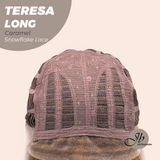 [PRE-ORDER] JBEXTENSION 22 Inches Long Caramel Pre-Cut Snowflake Lace Frontlace Glueless Wig TERESA LONG CARAMEL【PERMATEASE】【BENDY EAR TABS】