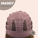 JBEXTENSION 18 Inches Golden Blonde Women Fashion Full Machine Wig MADDY GOLDEN BLONDE【PLUS PERMATEASE】【BENDY EAR TABS】