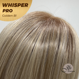 JBEXTENSION 14inch|18inch Clip-In Snowflake Lace Hair Topper Monofilament with Anti-slip Silicone Strips – Crown & Hairline Coverage WHISPER PRO