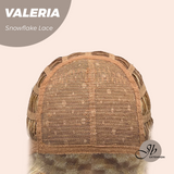 JBEXTENSION 18 Inches Deep Curly Raw Sugar Blonde Pre-Cut Snowflake Lace Frontlace Glueless Wig VALERIA【PERMATEASE】