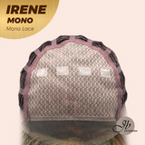 JBEXTENSION IRENE MONO Monofilament Handmade Wig 6X5 Full Monofilament Hand Tied Top Wig 19 Inches Hazelnut Curly Mono Lace Wig With Anti-slip Silicone Strips Glueless Wig IRENE MONO【BENDY EAR TABS】