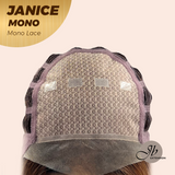 [PRE-ORDER] HOT OF SEASON -  JANICE MONO Full Monofilament Wig 20 Inches Copper Mono Lace Wig With Anti-slip Silicone Strips Glueless Wig JANICE MONO