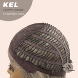 [PRE-ORDER] JBEXTENSION 22 Inches Cream Blonde Pre-Cut Snowflake Lace Frontlace Glueless Wig KEL CREAM BLONDE【PERMATEASE】