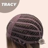 JBEXTENSION 14 Inches Mix Blonde with Dark Root Women Fashion Full Machine Wig TRACY【PERMATEASE】