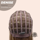 JBEXTENSION 24 Inches Hazelnut Wave Pre-Cut Snowflake Lace Frontlace Glueless Wig DENISE HAZELNUT【PERMATEASE】
