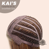 JBEXTENSION 18 Inches Caramel Blonde Highlight Pre-Cut Snowflake Lace Frontlace Glueless Wig KAI'S CARAMEL BLONDE HIGHLIGHT【PERMATEASE】【BENDY EAR TABS】