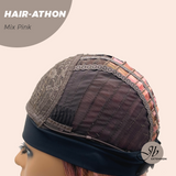 JBEXTENSION 18 Inches Curly Mix Pink Headband Wig HAIR-ATHON - MIX PINK