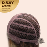 [PRE-ORDER] JBEXTENSION D.KAY MONO Partial Monofilament Wig 18 Inches Hazelnut Partial Mono Lace Glueless Women Fashion Wig D.KAY MONO HAZELNUT【BENDY EAR TABS】