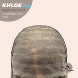 JBEXTENSION 12 Inches Bob Cut Bright Hazelnut Pre-Cut 13X6 Free Part Snowflake Lace Frontlace Glueless Wig KHLOE PRO - BRIGHT HAZELNUT【BENDY EAR TABS】