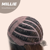 JBEXTENSION 16 Inches Mocha Pre-Cut Snowflake Lace Frontlace Glueless Wig MILLIE SNOWFLAKE【PERMATEASE】【BENDY EAR TABS】