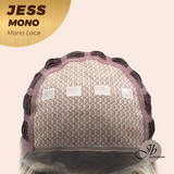 JBEXTENSION JESS MONO Monofilament Handmade Wig 6X5 Full Monofilament Hand Tied Top Wig 10 Inches Blonde Mono Lace Wig With Anti-slip Silicone Strips Glueless Wig JESS MONO【BENDY EAR TABS】