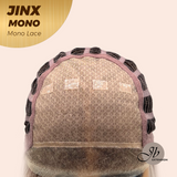 JBEXTENSION JINX MONO Monofilament Handmade Wig 6X5 Full Monofilament Hand Tied Top Wig 12 Inches Blonde Mono Lace Wig With Anti-slip Silicone Strips Glueless Wig JINX MONO【BENDY EAR TABS】