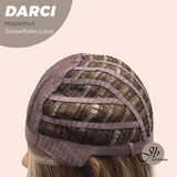 JBEXTENSION 25 Inches Hazelnut Blonde Highlight Pre-Cut Snowflake Lace Frontlace Glueless Wig DARCI HAZELNUT【PERMATEASE】
