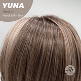 [PRE-ORDER] JBEXTENSION 12 Inches Scalpiana Apricot 3.5X4 Hard Silky Top Natural Scalp Effect Women Wig With Bangs YUNA APRICOT