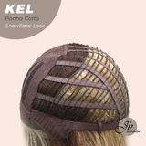 JBEXTENSION 22 Inches Panna Cotta Pre-Cut Snowflake Lace Frontlace Glueless Wig KEL PANNA COTTA【PERMATEASE】