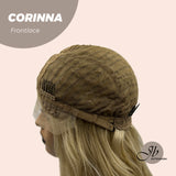 JBEXTENSION 26 Inches Blonde Body Wave Side Part Frontlace Wig CORINNA