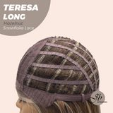 JBEXTENSION 22 Inches Long Hazelnut Pre-Cut Snowflake Lace Frontlace Glueless Wig TERESA LONG HAZELNUT【PERMATEASE】【BENDY EAR TABS】