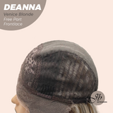 JBEXTENSION 28 Inches Long Venice Blonde Curly Pre-Cut Free Part Frontlace Glueless Wig DEANNA VENICE BLONDE