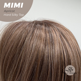 JBEXTENSION 16 Inches Scalpiana 3.5X4 Hard Silky Top Natural Scalp Effect Apricot Body Wave Wig With Bangs Wig MIMI SILKY TOP APRICOT