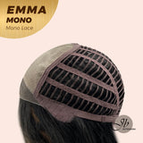JBEXTENSION EMMA MONO Full Monofilament Wig 24 Inches Ombre Brown Full Mono Lace Wig EMMA MONO