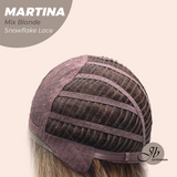 [PRE-ORDER] JBEXTENSION 17 Inches Wave Mix Blonde Pre-Cut Side Part Snowflake Lace Frontlace Glueless Wig MARTINA MIX BLONDE【BENDY EAR TABS】