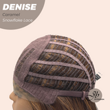 JBEXTENSION 24 Inches Caramel Wave Pre-Cut Snowflake Lace Frontlace Glueless Wig DENISE CARAMEL【PERMATEASE】