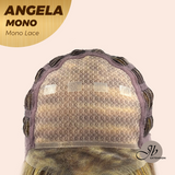 HOT OF SEASON -JBEXTENSION ANGELA MONO Monofilament Handmade Wig 6X5 Full Monofilament Hand Tied Top Wig 16 Inches Crème Caramel Mono Lace Wig With Anti-slip Silicone Strips Glueless Wig ANGELA MONO