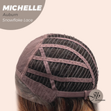JBEXTENSION 10 Inches Auburn Pre-Cut Side Part Snowflake Lace Frontlace Glueless Wig MICHELLE AUBURN