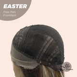 [PRE-ORDER] JBEXTENSION 25 Inches Mix Blonde Curly Free Part Pre-Cut Frontlace Glueless Wig EASTER